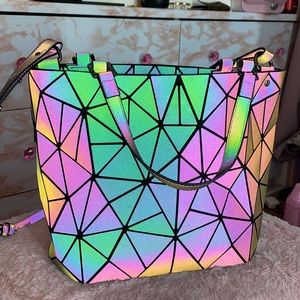 Geometric tote bag